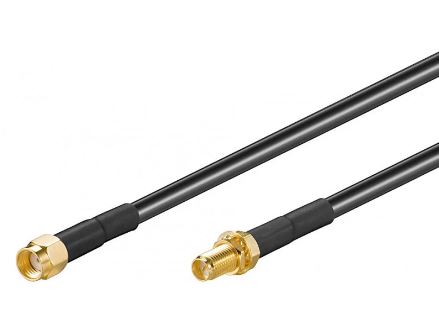 [IS.SMA-SMF-50-5] CABLE 50 5M SMA FEMALE SMA CONN BLACK CABLE BQ